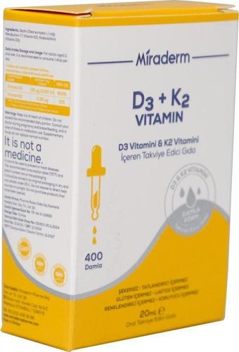Mıraderm D3k2 20 Ml Damla