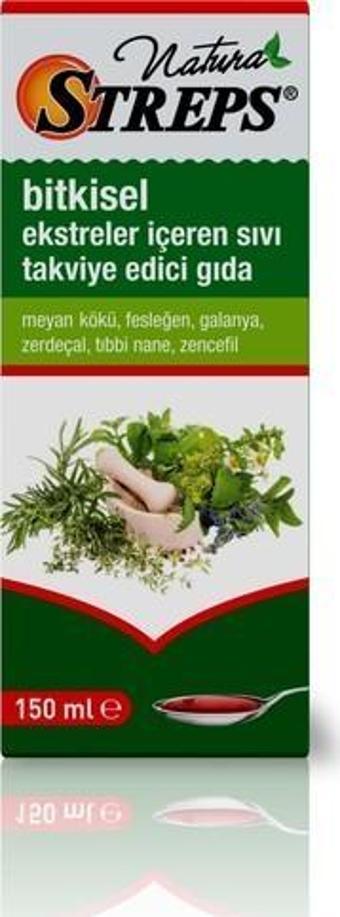 Natura Streps Bitkisel Şurup 150ml