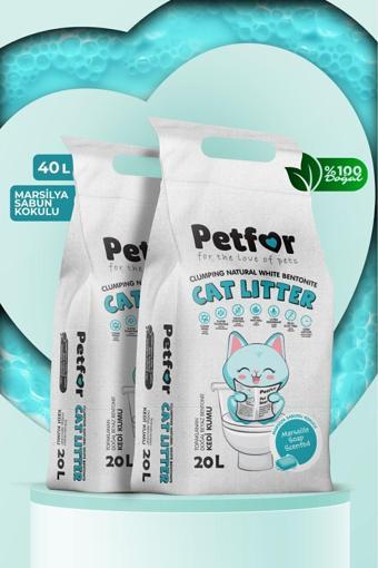 Petfor 20 Lt Marsilya Sabunlu Kedi Kumu 2 Adet