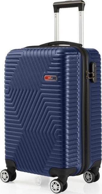 G&D Polo Suitcase Abs Lacivert Kabin Boy Valiz 600.04-K