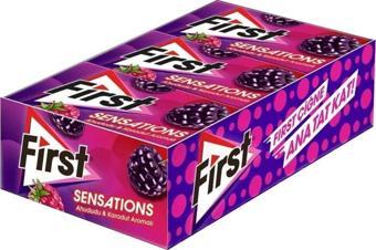 First Sensations Ahududu Karadut Aromalı Sakız 12 x 27 G