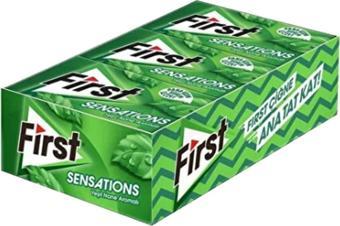 First Sensations Yeşil Nane Aromalı Sakız 12 x 27 G 