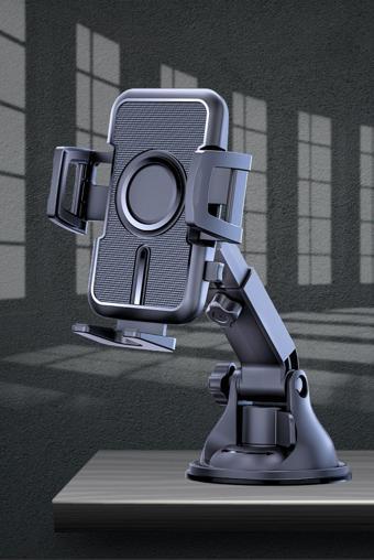 Ecuy Uzayabilen Vantuzlu Cep Araç Telefon Tutucu Oto Araba Içi Telefon Tutacağı 360 Dönebilen Araç Tutucu