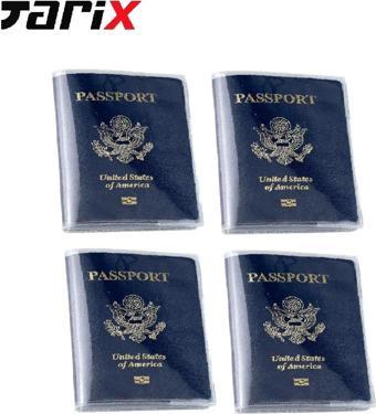 Tarix Şeffaf Pvc Pasaport Kılıfı,pasaport koruyucu,pasaport kabı 4 ADET