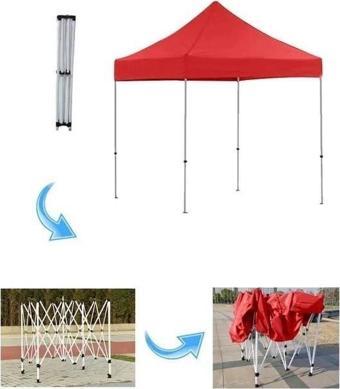Reyo 3x3 Kırmızı Hızlı Kurulum Çardak