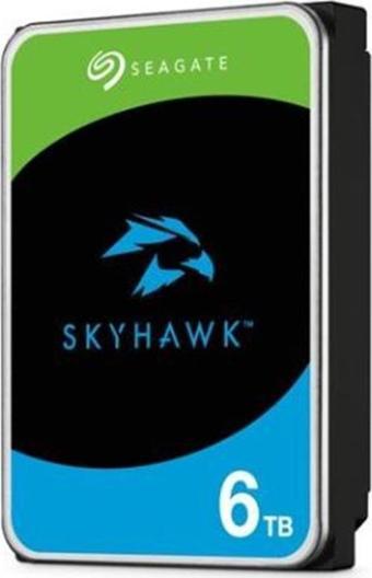 6 TB SEAGATE 3.5 SKYHAWK SATA3 5400RPM 256MB 7/24 GUVENLIK ST6000VX009 (Resmi Dist Garantili)