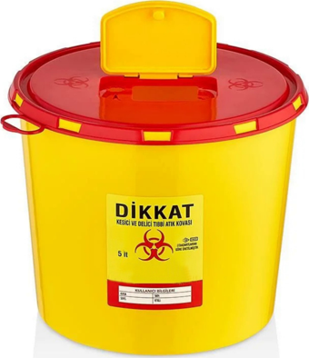Tıbbi Atık Kovası 5 Litre (TAK3205) -  Güvenli ve Dayanıklı