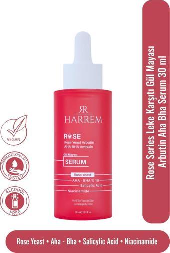 Rose Series Leke Karşıtı Gül Mayası Arbutin Aha Bha Serum 30 ML