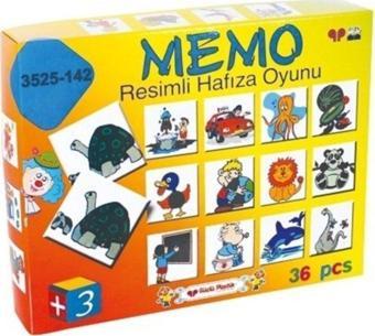 Güçlü Oyuncak Memo Resimli 36 Parça Hafıza Oyunu