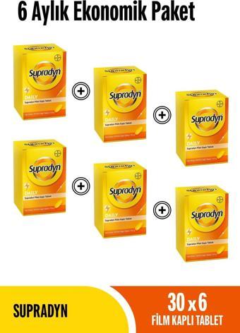 Supradyn 30x6 Film Kaplı Tablet 6 Aylık Ekonomik Paket