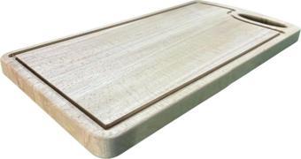 %100 Doğal Gürgen Ağacı Ahşap Kesme ve Sunum Tahtası 43x22 cm