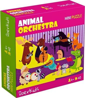 Doerkids Hayvan Orkestrası Mini Puzzle | 3-7 Yaş - 40 Parça