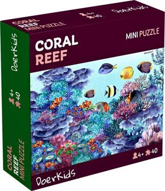 Doerkids Okyanus Mercan Resifi Mini Puzzle | 40 Parça | 4 Yaş