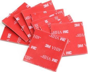 50X50MM KARE 3M ÇİFT TARAFLI BANT (10LU PAKET)-Findit