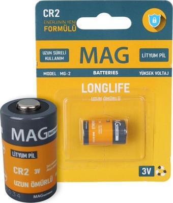 Mag Batteries MG-2 CR2 3 Volt Lityum Fotoğraf Makinesi Pili Tekli Blister