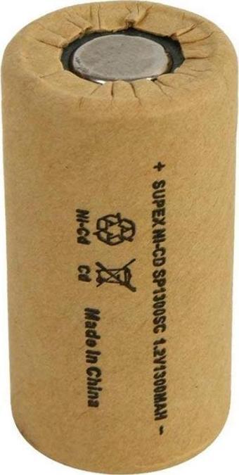 Supex SP1300-SC 1.2 Volt 1300 mAh Tekli Şarjlı Matkap Pili