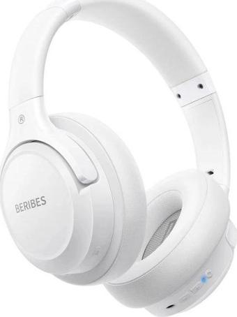 BERIBES Kulak Üstü Bluetooth Kulaklık Beyaz