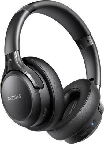 BERIBES Kulak Üstü Bluetooth Kulaklık Siyah