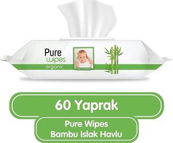 Pure Wipes Organik Bambu Islak Havlu Mendil 60x9 540 Yaprak
