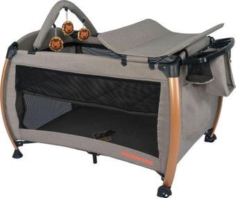 Maccon Goldie Alüminyum Kasa Park Yatak Sallanır Cibinlikli Oyun Parkı Beşik 70X110 Cm