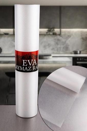 Eva Şeffaf Raf Örtüsü-Dolap Ve Çekmece İçi Kaymaz Kaydırmaz Örtü 45X10