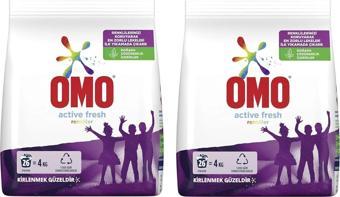 Omo Active Fresh Renkliler 4 kg x 2 Adet