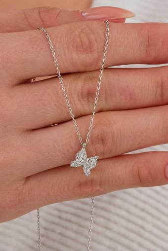 Bs Begisilver 925 Ayar Gümüş Minik Kelebek Kolye