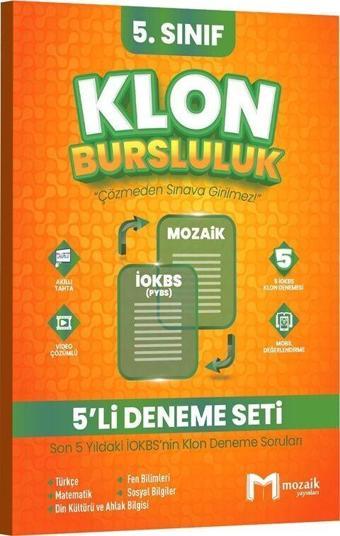 5. Sınıf Klon 5 li Deneme Seti Mozaik Yayınları - Mozaik Yayınları