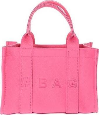 Baghashtag Pembe Deri Mini Tote Çanta