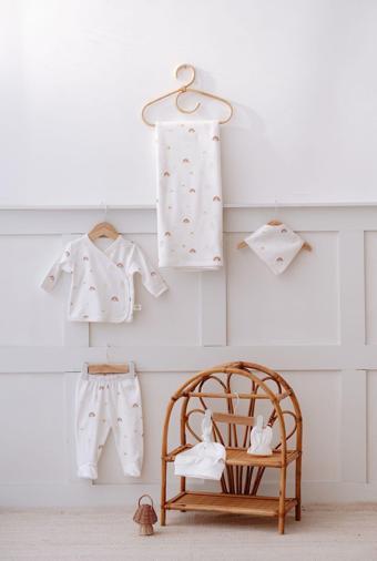 Tba Collection Interlok 5'li Hastane Çıkışı | Boho Rainbow Çok Renkli 0-3 AY