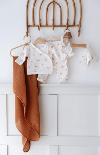Tba Collection Müslin 5'li Hastane Çıkışı | Peachy Flowers Çok Renkli 0-3 AY