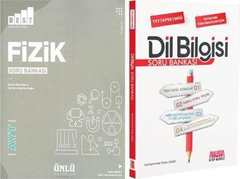 Ünlü Yayıncılık AYT Fizik BEST ve AKM Dil Bilgisi Soru Bankası Seti 2 Kitap - Ünlü Yayınları