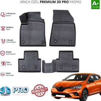 CLİO ARACA ÖZEL 3D PASPAS 2019 2020 2021 2022 2023 2024