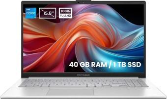 Asus Vivobook 15 X1504VA-NJ1423E5 i5-1335U 40 GB 1 TB SSD Iris Xe Graphics 15.6" Full HD Notebook