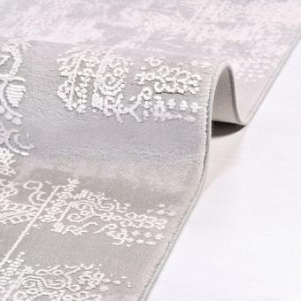 Crea Evren Koleksiyonu Soyut Desenli Bej Halı 13409