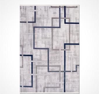 Crea Halı Crea Yolluk Halısı Modern 100X200 Karen 6935Ak Mavi