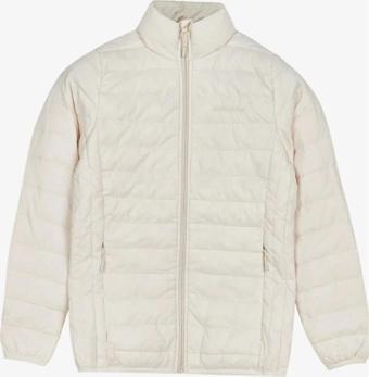 Skechers S212273-102 W Turtle Neck Essential Kadın Mont