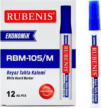 Rubenis Ekonomik Beyaz Tahta Kalemi Mavi 12 Adet
