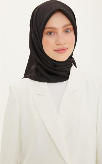 Armine Sport twill (tivil) Eşarp Düzrenk Siyah