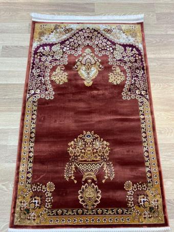 Mevlana Bazaar % 100 İpek Desenli Seccade