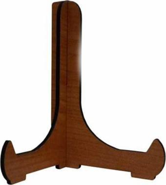 Kemson Çerçeve Tabak Teşhir Ayağı Stand Ahşap Stand 9Cmx10Cm Şövalye Ceviz 5 Adet