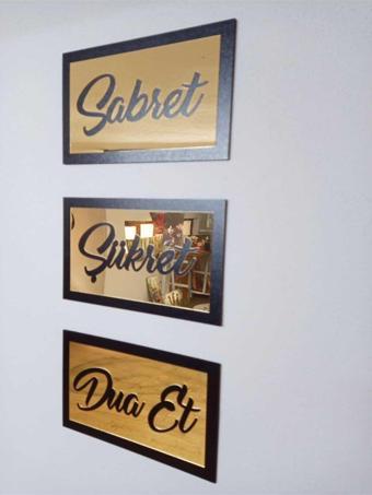 Odun Marketi Sabret Şükret Dua Et - Gold Dişi
