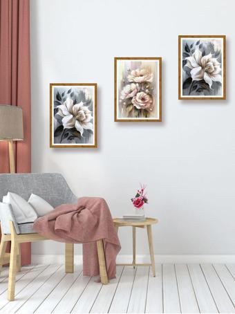 Yalova Shop Dekoratif Yağlıboya 3 Lü Tablo Seti