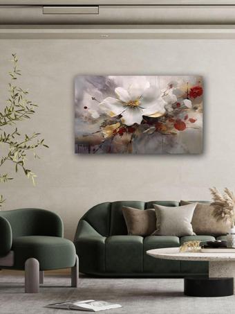 Yalova Shop Dekoratif Yağlıboya Çiçek Temalı Uv Baskı Tablo