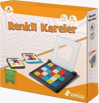 Mindarea Renkli Kareler Zeka Akıl Rubik Strateji Aile Oyunu Oyuncak