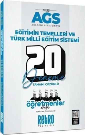 Retro Yayıncılık 2025 MEB AGS Eğitimin Temelleri ve Türk Milli Eğitim Sistemi 20 Deneme - Retro Yayıncılık