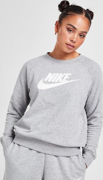 Nike Futura Fleece Crew Sweatshirt Orta Kalınlıkta Kadın Sweatshirt Gri