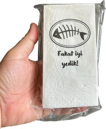 Türkiyem Organik Ürünler 100 Lü Sunum Peçetesi Baskılı Konuşan Kağıt Peçete Çift Katli 33X33 Cm