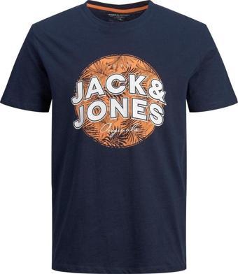 Jack&Jones Erkek Jorbloomer Baskılı T-Shirt 12205787
