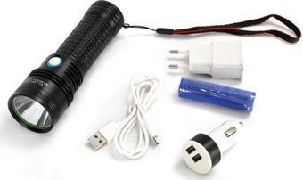 Baretta TK92 2000 Lümen Amerikan L2 Led Profesyonel Şarjlı El Feneri
